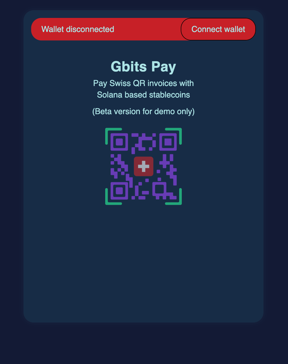 Gbits Pay Disconnected