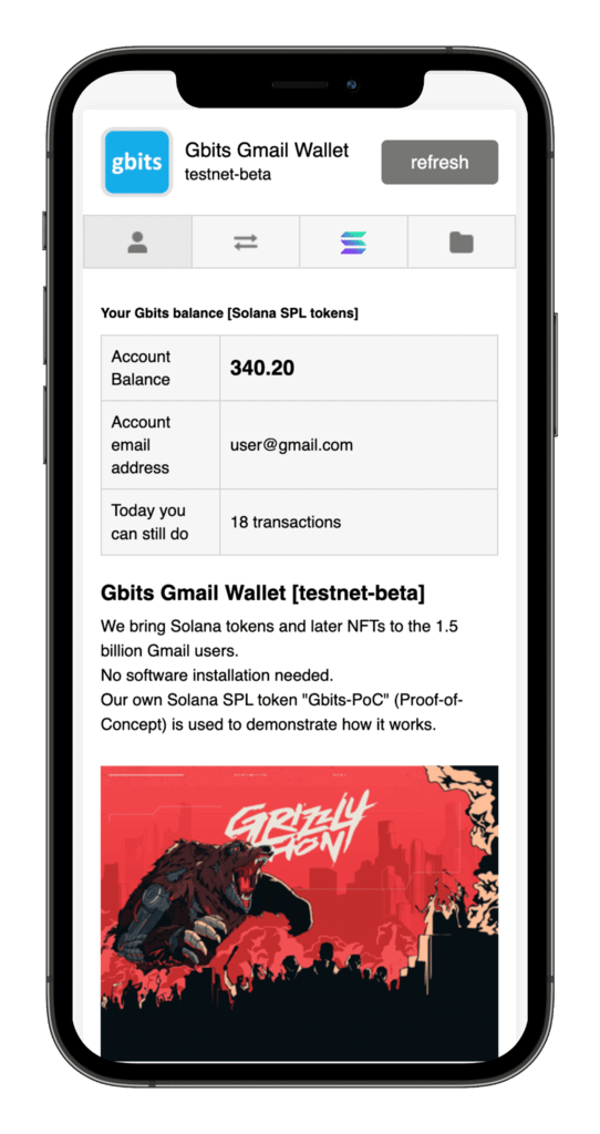 Gbits Wallet Mobile